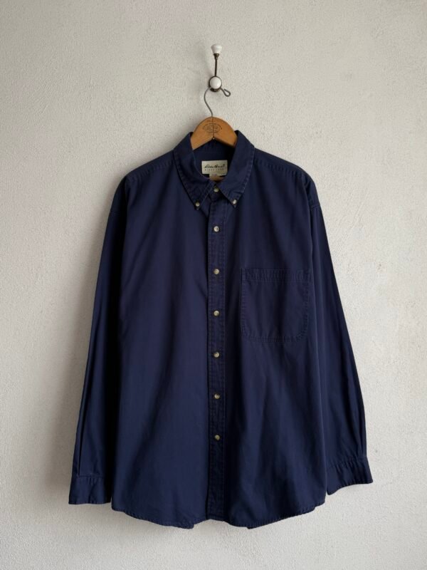 1990s Eddie Bauer Blue Navy Shirt