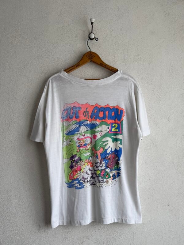 1990s "Out of Action" Single Stitch Tee