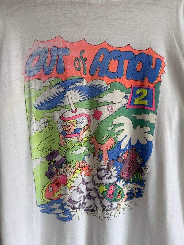 1990s "Out of Action" Single Stitch Tee
