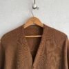 1960s Brown Knitted Cardigan ILGWU 