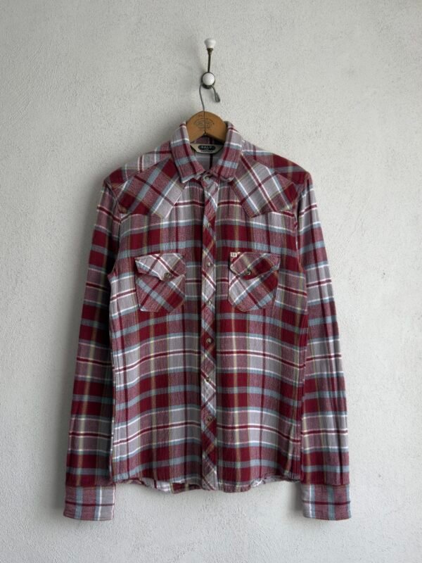 1990s Salt Valley Plaid Western Shirt