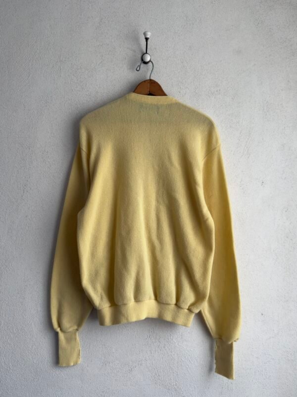 1980s Jantzen Butter Yellow Knitted Cardigan