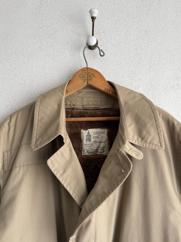 1960s London Fog Lined Trench Coat (Talon Zip)