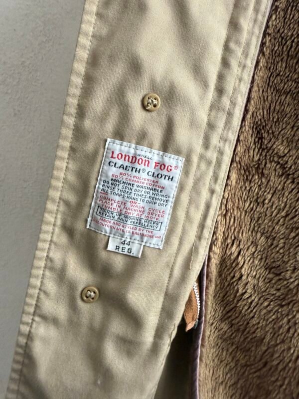 1960s London Fog Lined Trench Coat (Talon Zip)