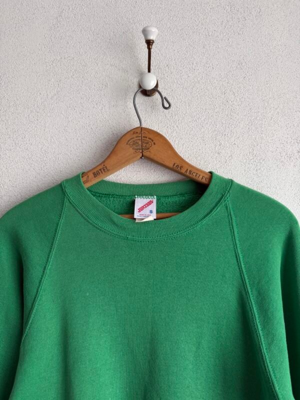 1990s Jerzees Green Sun Faded Crewneck