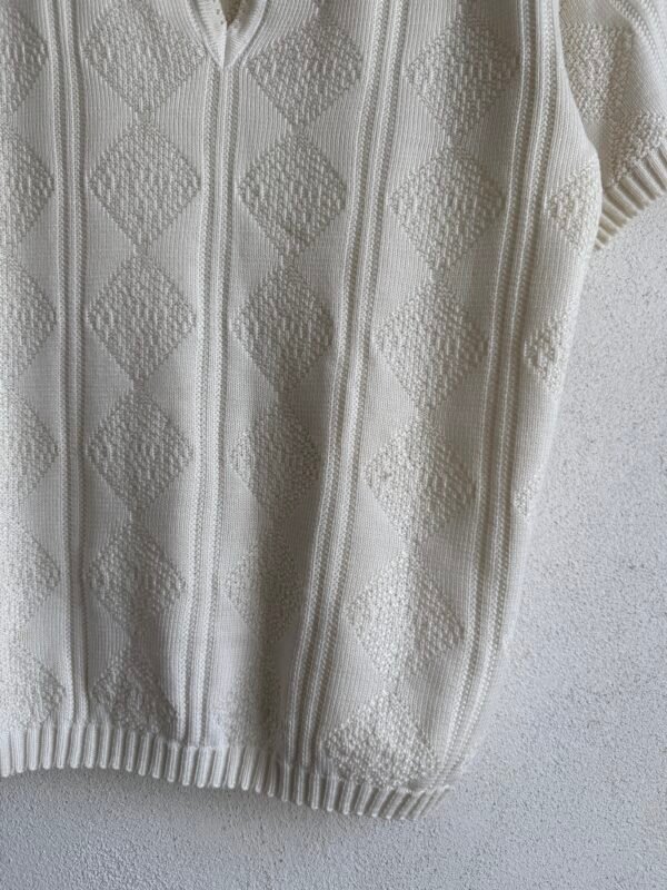 1980s Mexican White Knitted Shirt