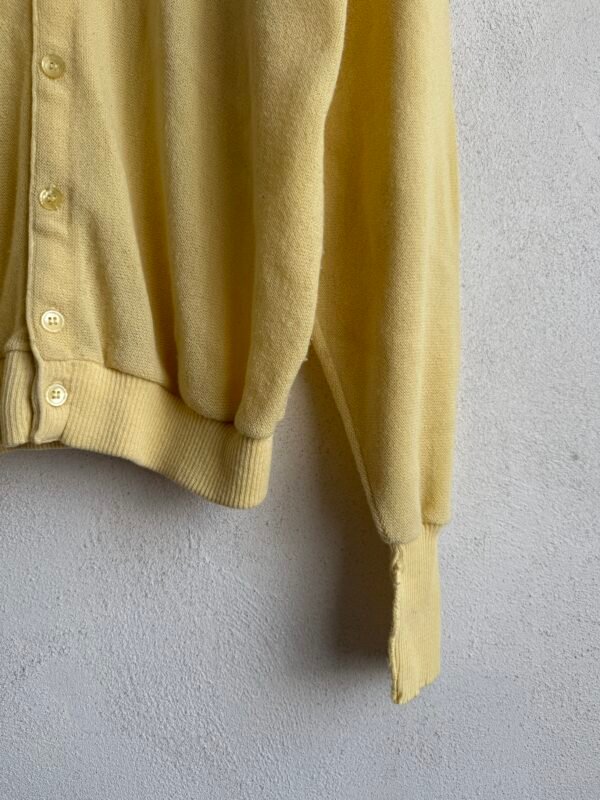 1980s Jantzen Butter Yellow Knitted Cardigan