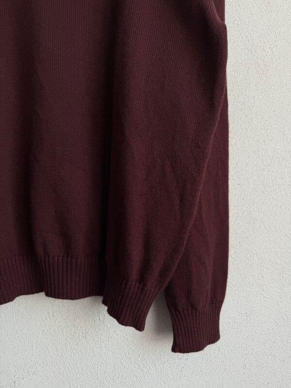 1990s Versace Jeans Couture Wine Knitted Sweater