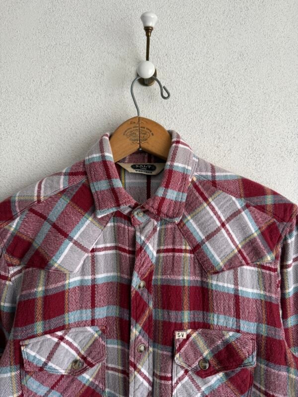 1990s Salt Valley Plaid Western Shirt