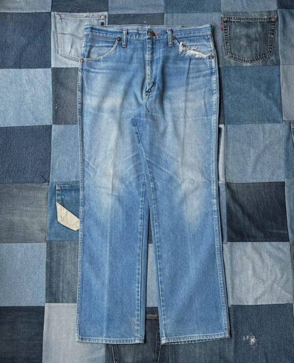 1990s Wrangler Cowboy Distressed Denim Pants