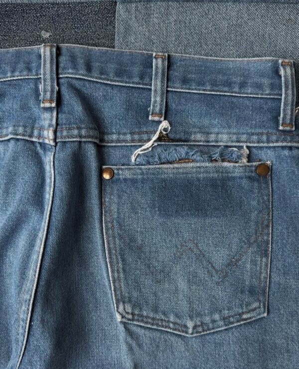 1990s Wrangler Cowboy Distressed Denim Pants